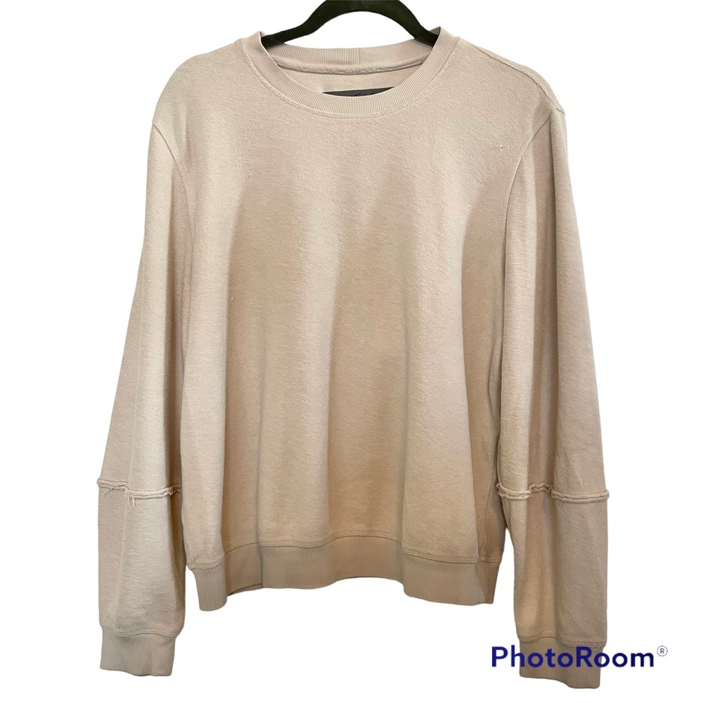 Raquel Allegra cream terry top